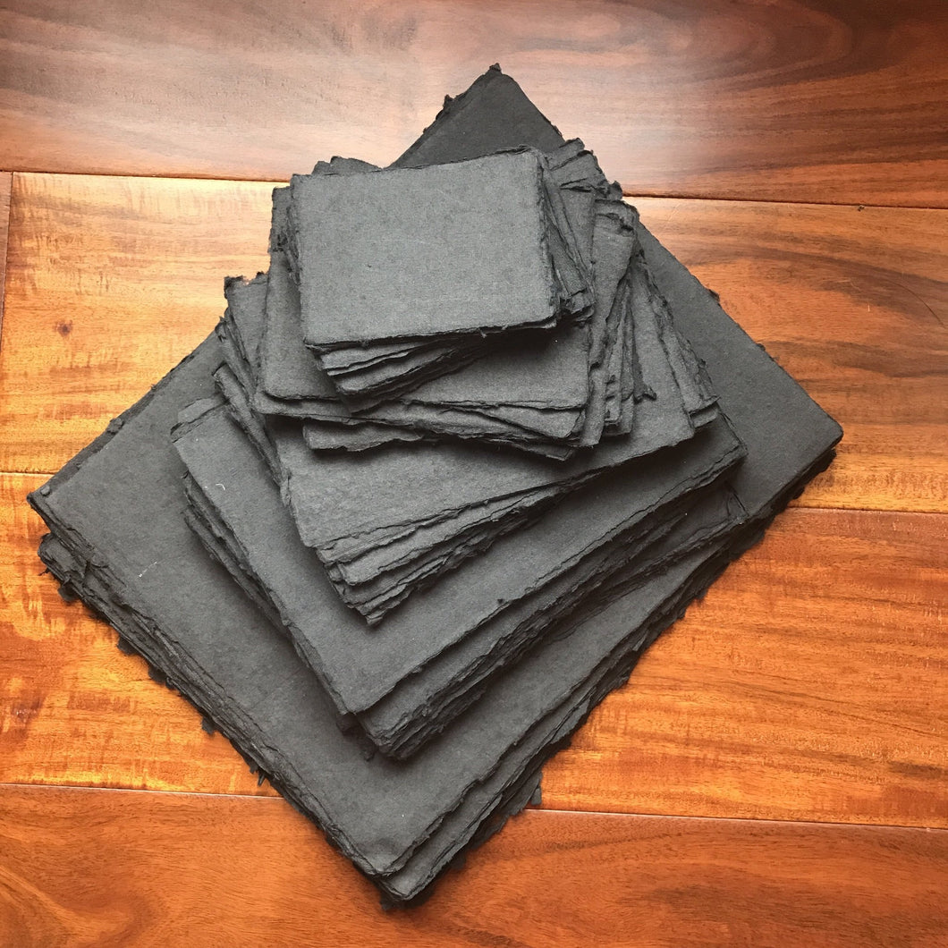 BLEMISHED - Matte Black Cotton Rag Paper