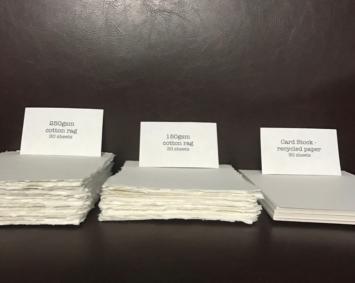 Handmade cotton rag paper | Matte black – Fabulous Fancy Pants